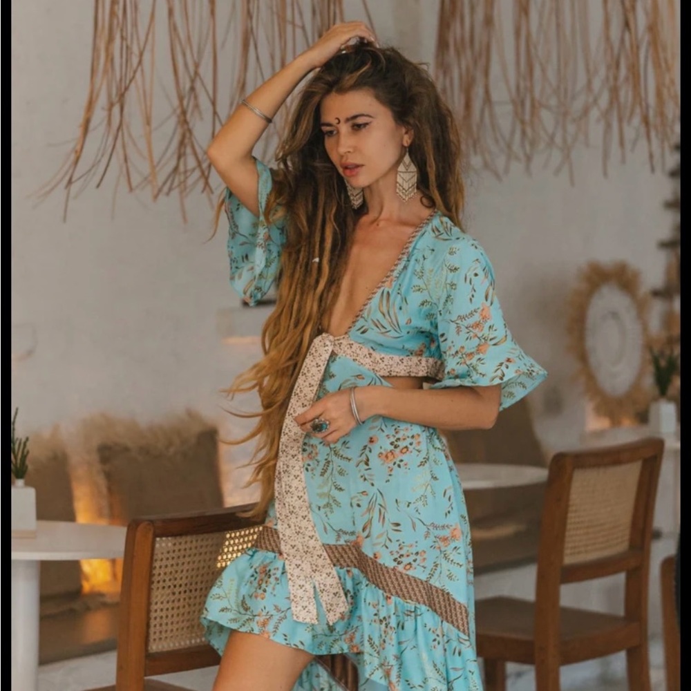 MAISIE High-Low Midi Dress